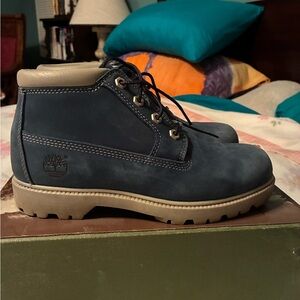 Timberland Blue Lace Up Boots